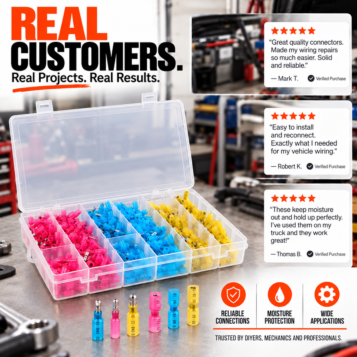 Heat Shrink Bullet Connectors Kit
