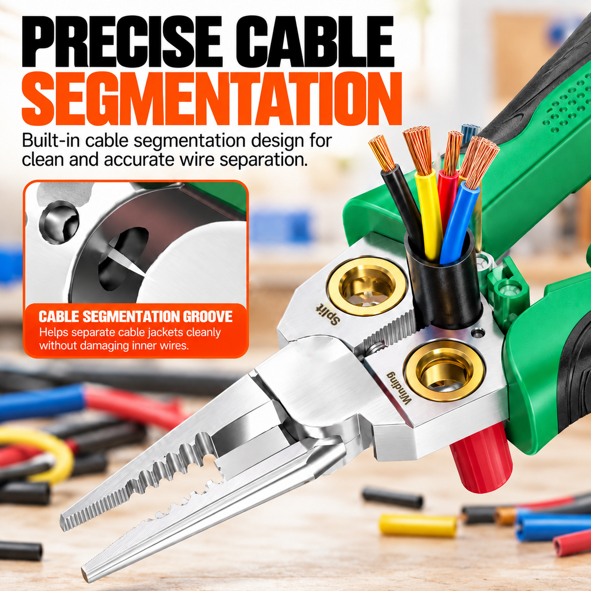 8-in-1 Smart Wire Stripper & Voltage Tester