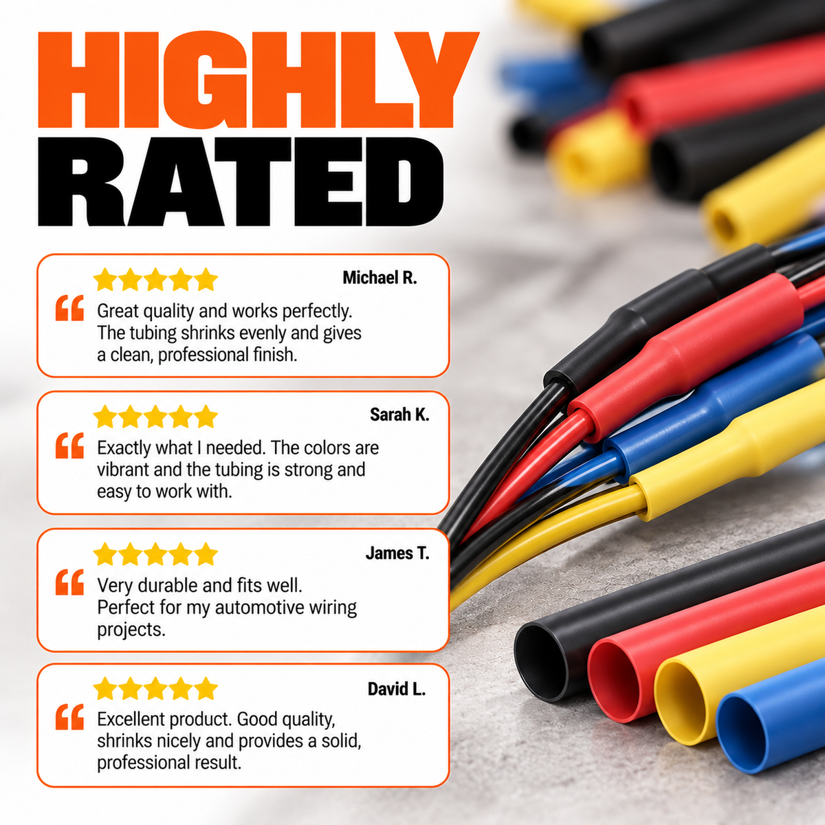 Heat Shrink Tubing (Color-Coded)