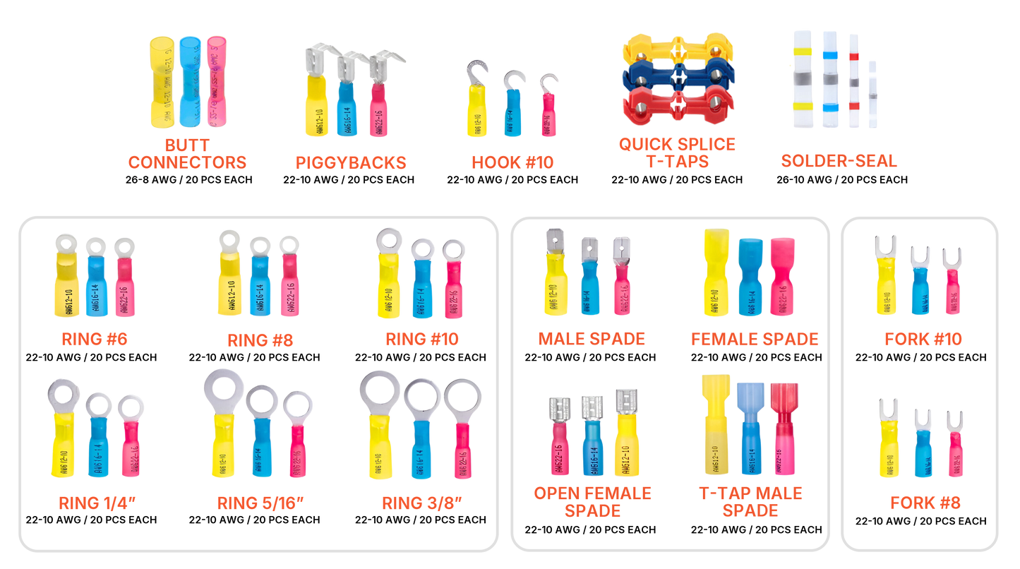 SolderStick MasterPro System™ (540pcs Heat-Shrink Connectors)