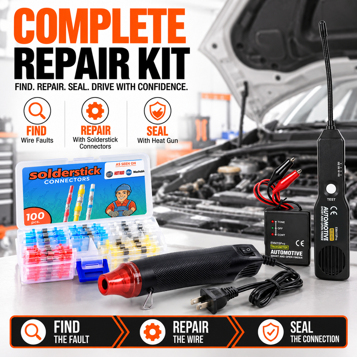 Complete Automotive Wire Repair Kit
