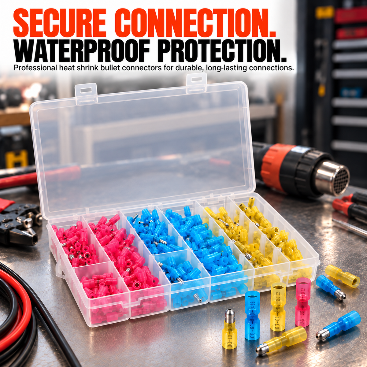 Heat Shrink Bullet Connectors Kit