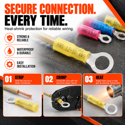 Wire Eyelet Ring Connector Set