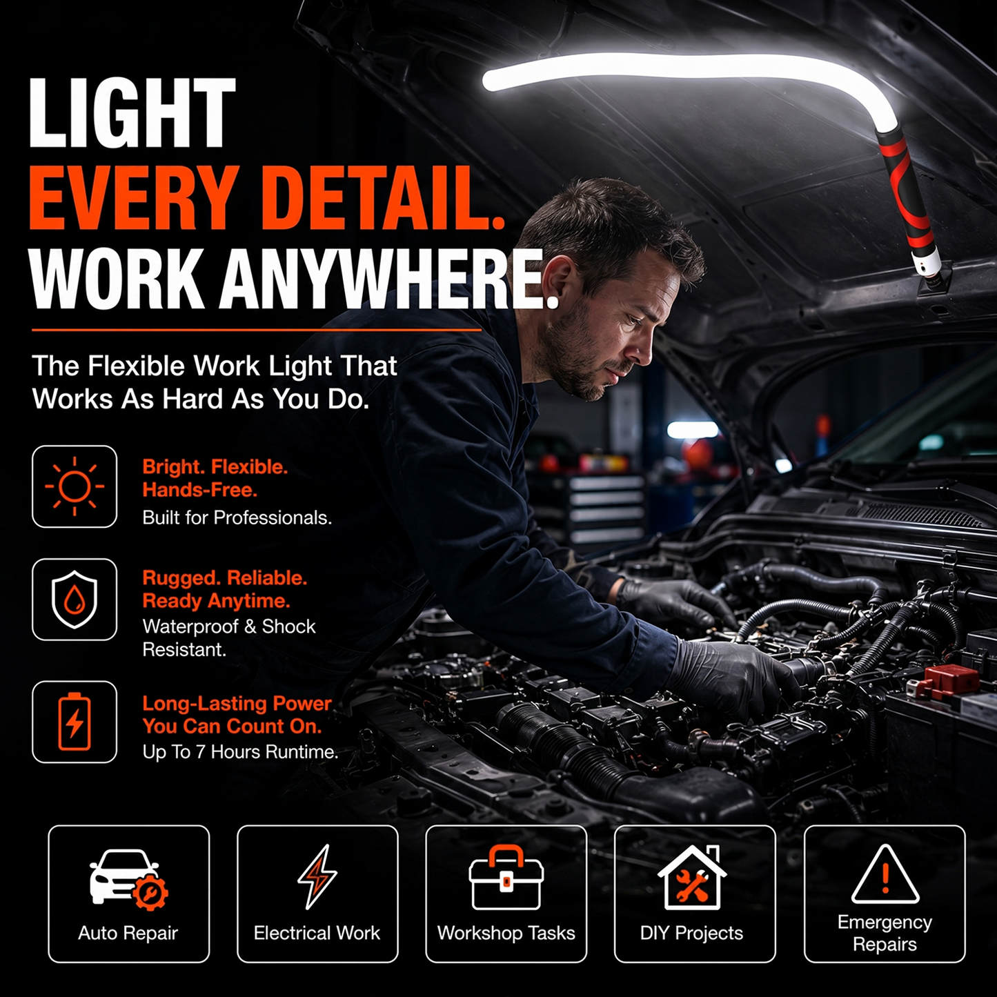 FlexBeam™ Flexible Work Light