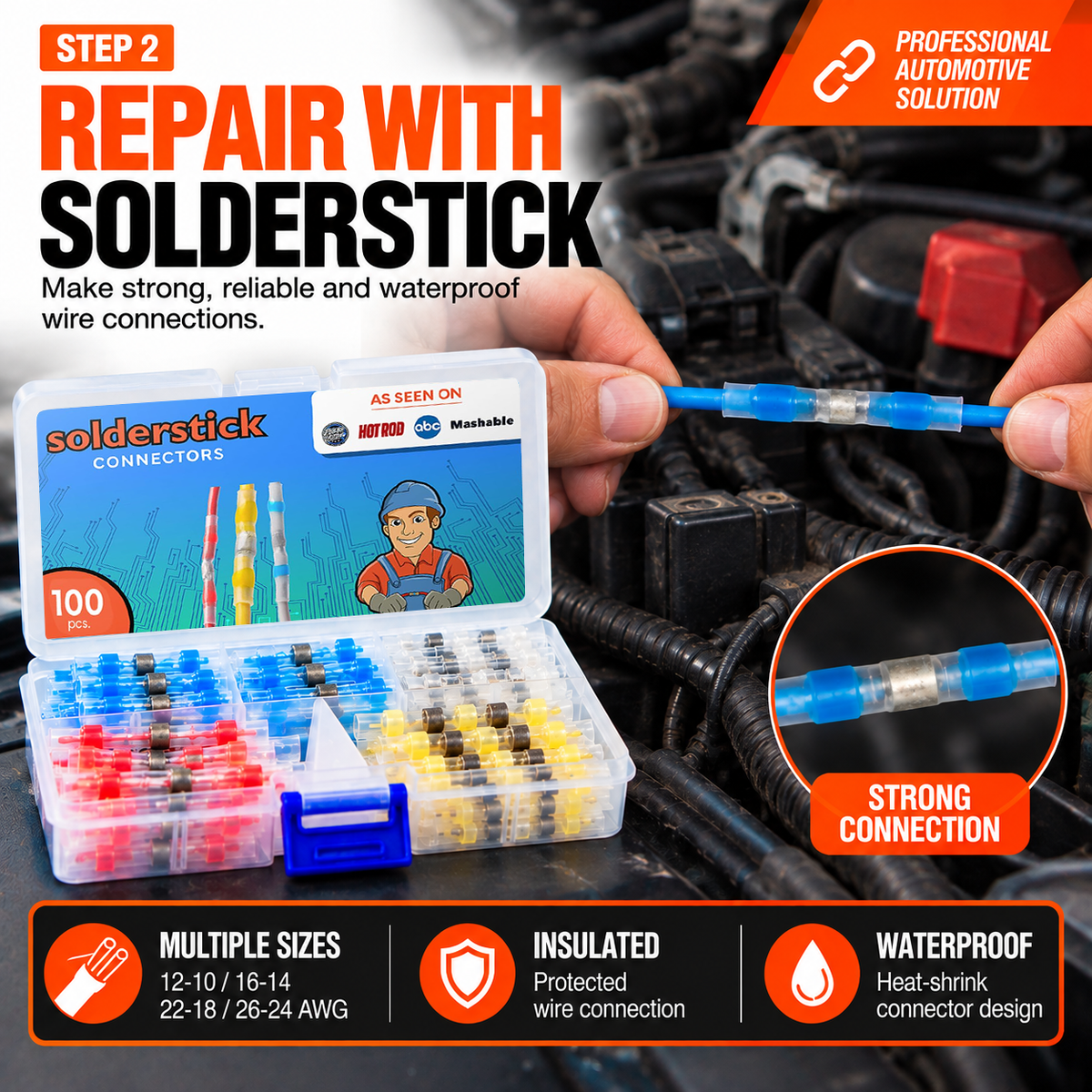 Complete Automotive Wire Repair Kit
