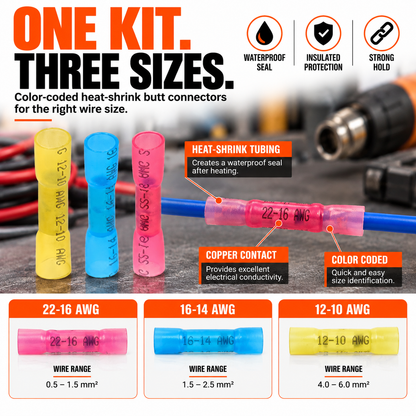 Heat Shrink Butt Connector Kit
