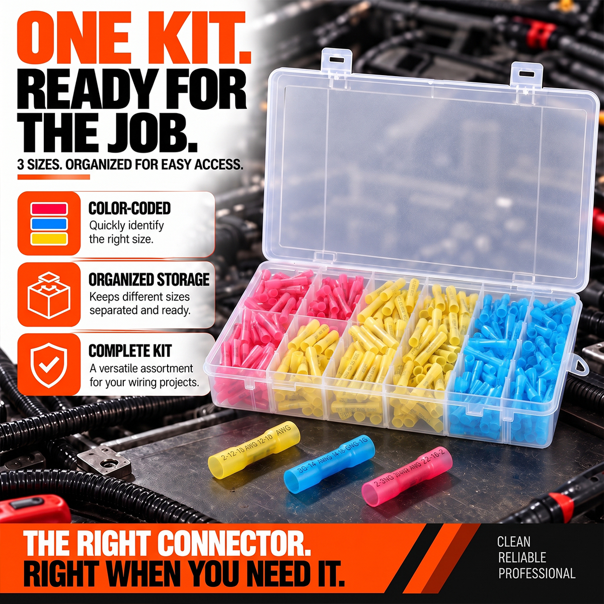 Heat Shrink Butt Connector Kit