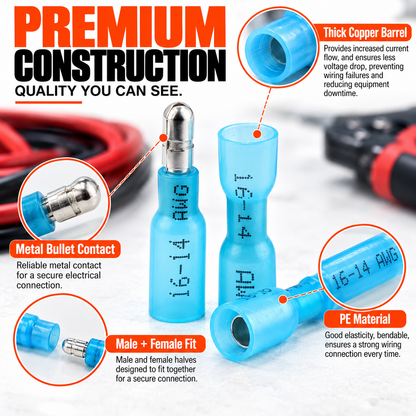 Heat Shrink Bullet Connectors Kit