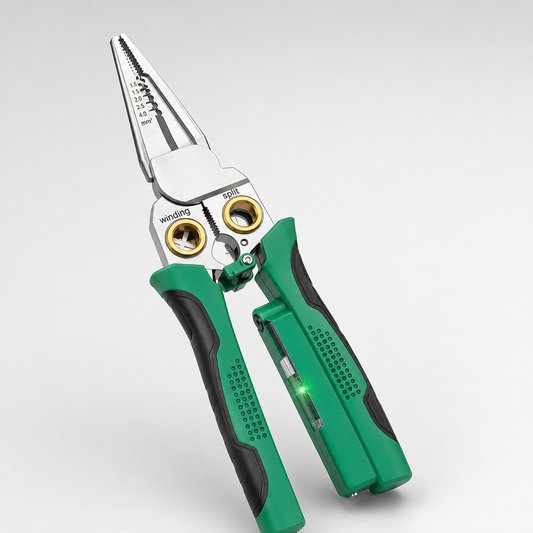 SolderStick 8-in-1 Smart Wire Stripper & Voltage Tester — clean studio hero