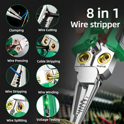 8-in-1 Smart Wire Stripper & Voltage Tester