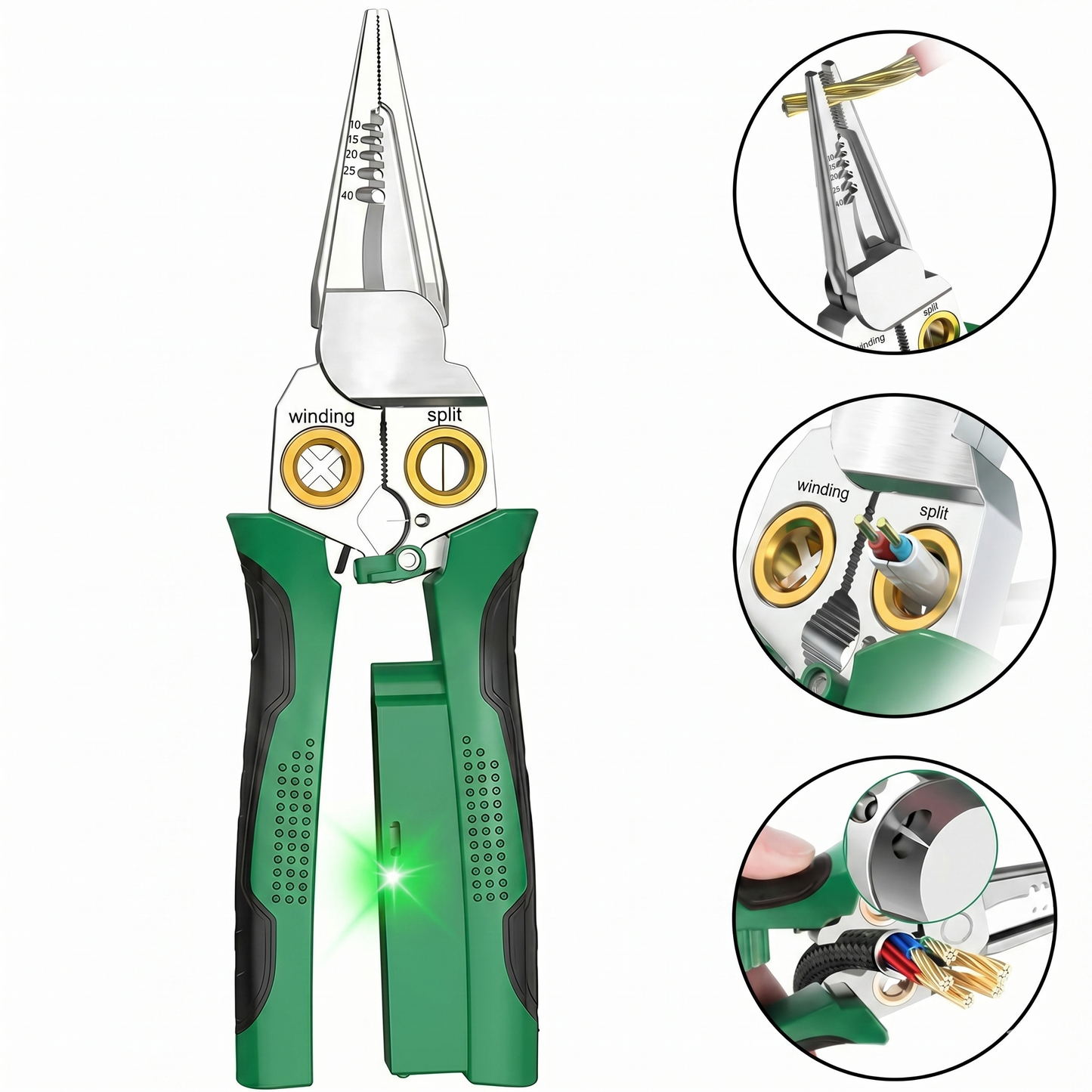 8-in-1 Smart Wire Stripper & Voltage Tester