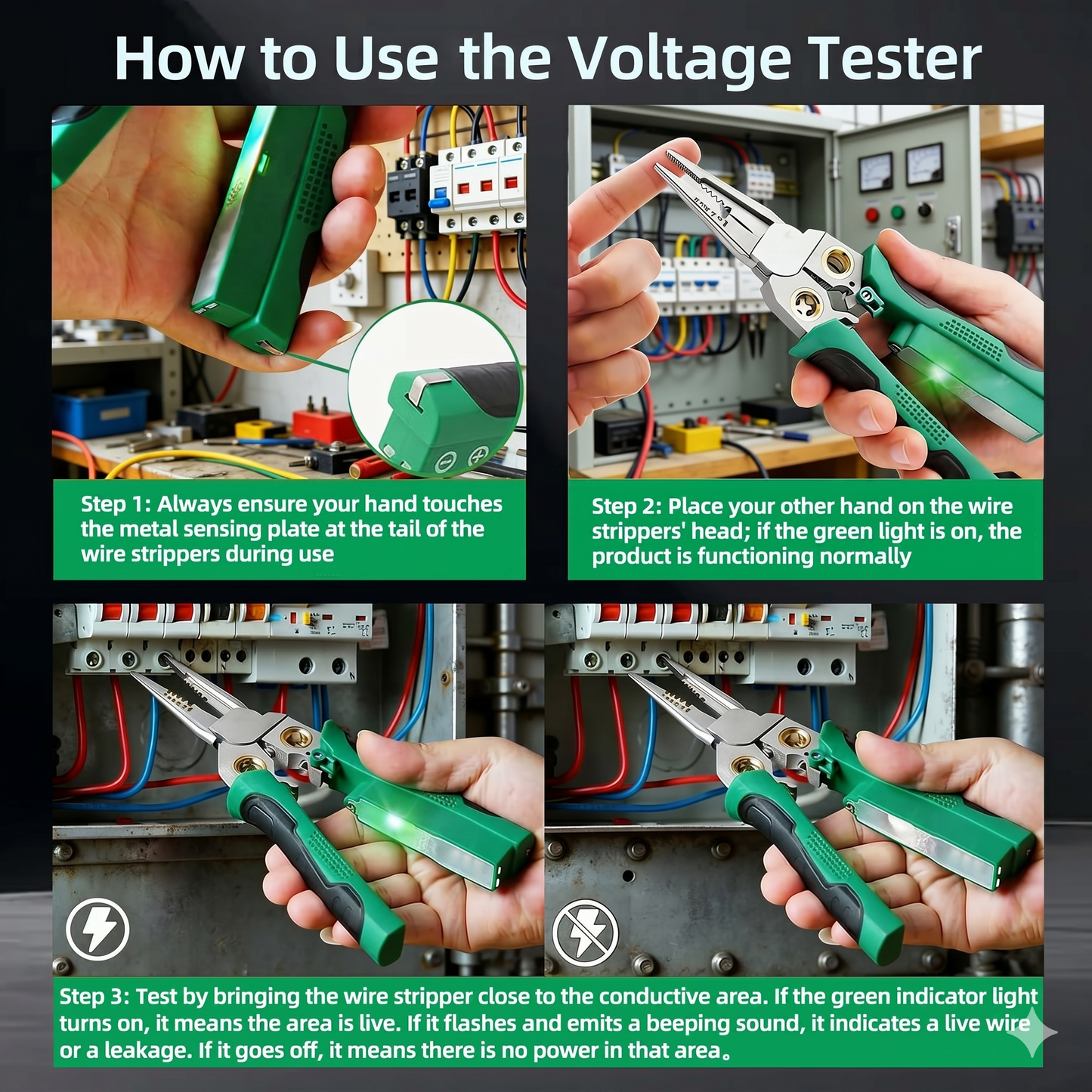 8-in-1 Smart Wire Stripper & Voltage Tester